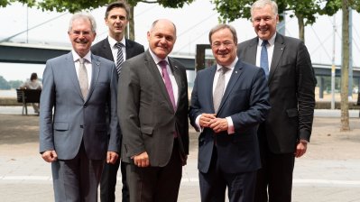 Ministerpräsident Armin Laschet empfängt Österreichs Nationalratspräsidenten, Wolfgang Sobotka