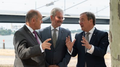 Ministerpräsident Armin Laschet empfängt Österreichs Nationalratspräsidenten, Wolfgang Sobotka