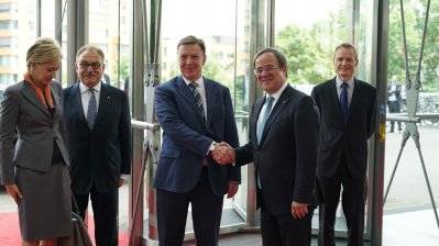 Ministerpräsident Laschet trifft den lettischen Regierungschef Kučinskis 