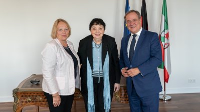 Ministerpräsident Armin Laschet trifft Shoah-Überlebende Inge Auerbacher