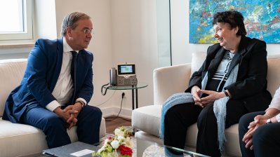 Ministerpräsident Armin Laschet trifft Shoah-Überlebende Inge Auerbacher