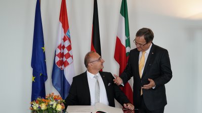 Ministerpräsident Laschet empfängt den Botschafter der Republik Kroatien, Gordan Grlić Radman