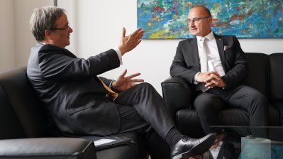 Ministerpräsident Laschet empfängt den Botschafter der Republik Kroatien, Gordan Grlić Radman