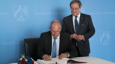 Ministerpräsident Laschet empfängt den Regierungschef des Fürstentums Liechtenstein