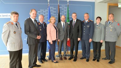 Gespräch mit Spitzenvertretern der obersten Kommandobehörden der Bundeswehr