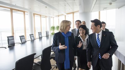 Ministerpräsidentin Hannelore Kraft empfängt japanischen Wirtschaftsstaatsminister Matsumura