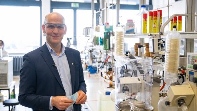 Ministerpräsident Hendrik Wüst und Wissenschaftsministerin Isabel Pfeiffer-Poensgen treffen Prof. Benjamin List