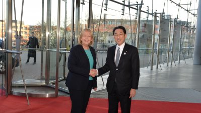 Ministerpräsidentin Kraft trifft den japanischen Außenminister Kishida