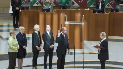 Vereidigung neuer Kabinettmitglieder