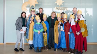 Ministerpräsidentin Hannelore Kraft empfängt Sternsinger in Düsseldorf