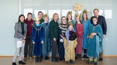 Ministerpräsidentin Hannelore Kraft empfängt Sternsinger in Düsseldorf