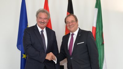 Ministerpräsident Armin Laschet empfängt Luxemburgs Außenminister Jean Asselborn