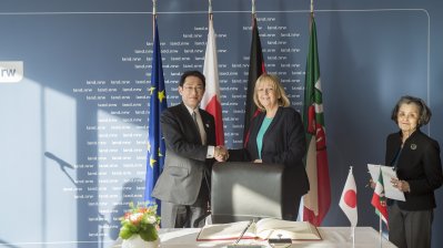 Ministerpräsidentin Kraft trifft den japanischen Außenminister Kishida