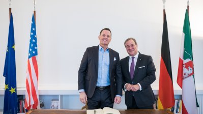 Ministerpräsident Armin Laschet empfängt US-Botschafter Richard Grenell