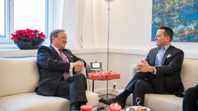 Ministerpräsident Armin Laschet empfängt US-Botschafter Richard Grenell