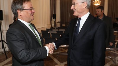 Bilaterales Gespräch mit Ministerpräsident Armin Laschet und dem flämischen Ministerpräsident Geert Bourgeois