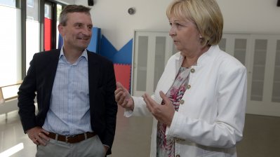 Ministerpräsidentin Hannelore Kraft und Thomas Geisel im Gespräch