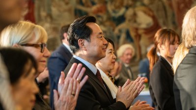 Ministerpräsident Hendrik Wüst empfängt Konsularisches Korps beim Sommerempfang in der Villa Hügel