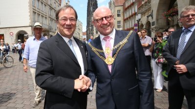 Erste Kabinettssitzung der neuen Landesregierung in Münster