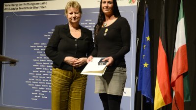 Verleihung der Rettungsmedaille des Landes Nordrhein-Westfalen
