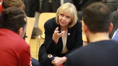 Ministerpräsidentin Hannelore Kraft besucht das Genoveva-Gymnasium in Köln