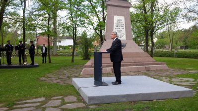 Bundespräsident Joachim Gauck bei seiner Rede anlässlich des 70. Jahrestage des Kriegsende