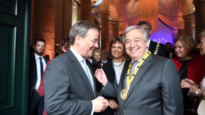 Internationaler Karlspreis an UN-Generalsekretär António Guterres