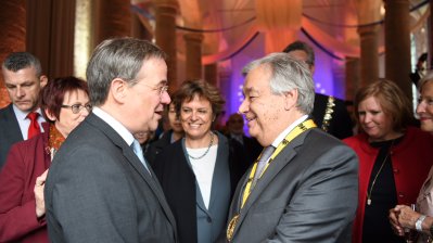 Internationaler Karlspreis an UN-Generalsekretär António Guterres