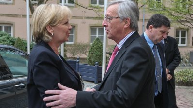 Ministerpräsidentin Hannelore Kraft in Luxemburg, 23.04.0213