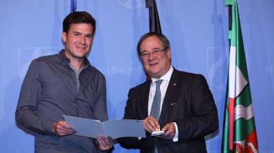 Rettungsmedaille des Landes Nordrhein-Westfalen an Julius Pfeifer