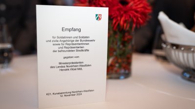 Ministerpräsident Wüst ehrt Soldatinnen und Soldaten der Bundeswehr und Repräsentanten der befreundeten Streitkräfte