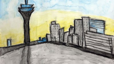 Das Bild zeigt ein Motiv des Kindermalwettbewerbs.