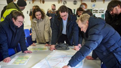 Ministerpräsident besucht gemeinsam mit Minister Krischer von Hochwasser bedrohte Gebiete 