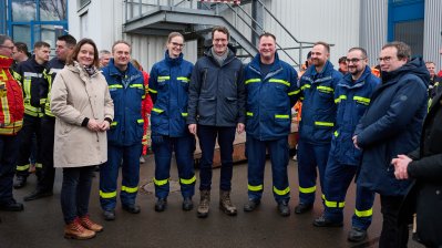 Ministerpräsident besucht gemeinsam mit Minister Krischer von Hochwasser bedrohte Gebiete 