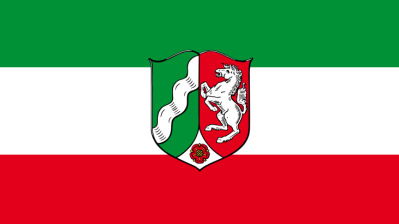 Bild mit Landesdienstflagge NRW