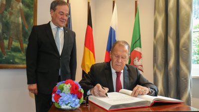 Ministerpräsident Laschet empfängt deutschen und russischen Außenminister