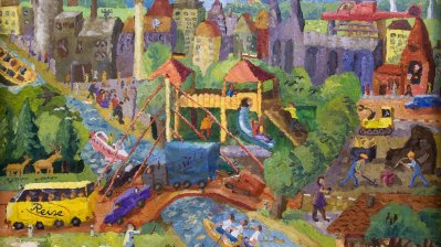 Das Bild zeigt das Zweite-Siegermotiv des Kindermalwettbewerbs.