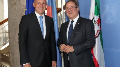 Ministerpräsident Laschet empfängt den Regierungschef des Fürstentums Liechtenstein