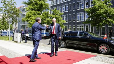 Ministerpräsident Armin Laschet empfängt den Bundespräsidenten der Republik Österreich, Alexander Van der Bellen