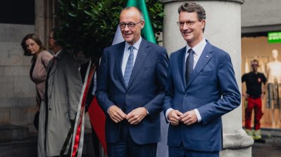 Begrüßung des Bundeskanzlers Friedrich Merz