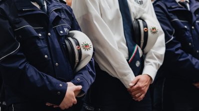 Zusammentreffen mit Polizistinnen und Polizisten mit Bundeskanzler Merz