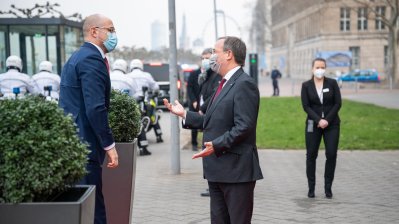 Ministerpräsident Armin Laschet empfängt den ukrainischen Ministerpräsidenten Denys Shmyhal