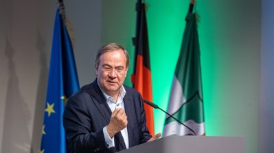 Bundeskanzlerin Angela Merkel und Ministerpräsident Armin Laschet im Märkischen Kreis und in Hagen