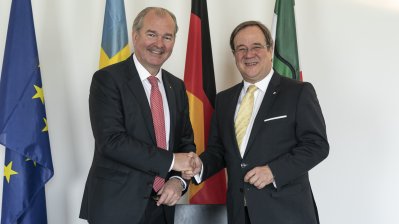 Ministerpräsident Laschet empfängt den Botschafter des Königreichs Schweden