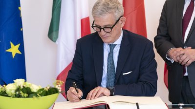 Ministerpräsident Laschet empfängt den Botschafter der Republik Italien, Pietro Benassi