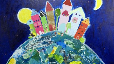 Das Bild zeigt ein Motiv des Kindermalwettbewerbs.