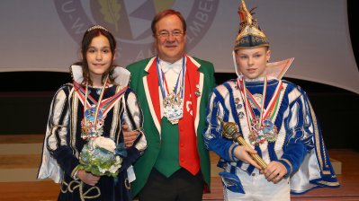 Ministerpräsident Armin Laschet empfängt die Kinderprinzenpaare und Kinderdreigestirne aus Nordrhein-Westfalen