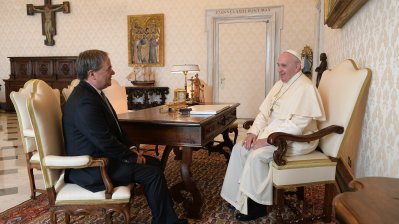 Würdigung der Verdienste Papst Johannes Paul II. zur Deutschen Einheit und Gespräch zu jüdischem Leben in Deutschland