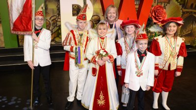 Ministerpräsidentin Hannelore Kraft empfängt die Kinderprinzenpaare und Kinderdreigestirne aus Nordrhein-Westfalen