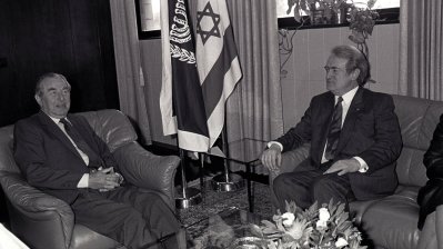 Israel-Reise von Ministerpräsident Johannes Rau